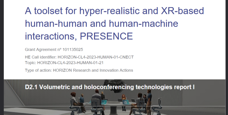 D2.1 Volumetric and holoconferencing technologies